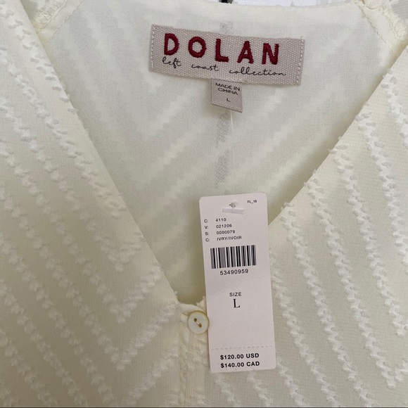 NWT Anthropologie Dolan Left Amy Shirred Blouse - Picture 4 of 5